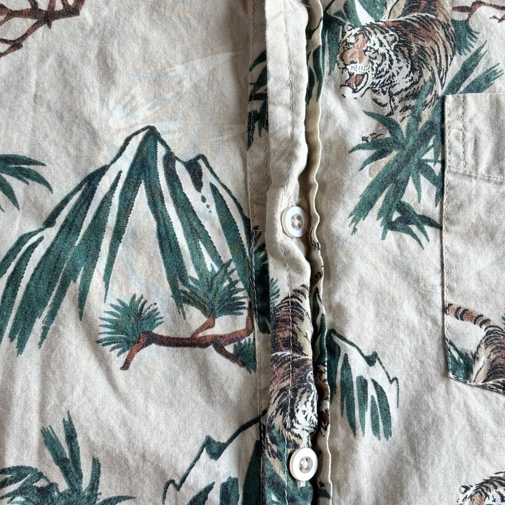 Eighty‎ Eight Platinum Mens XL Tiger Mountain Pine Tree Cotton Button Down Shirt